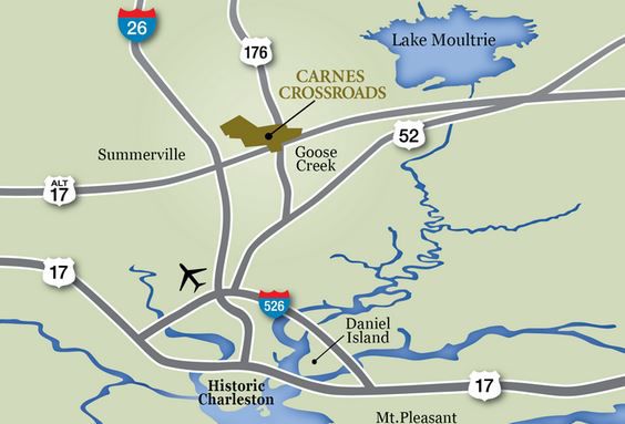 Carnes Crossroads map